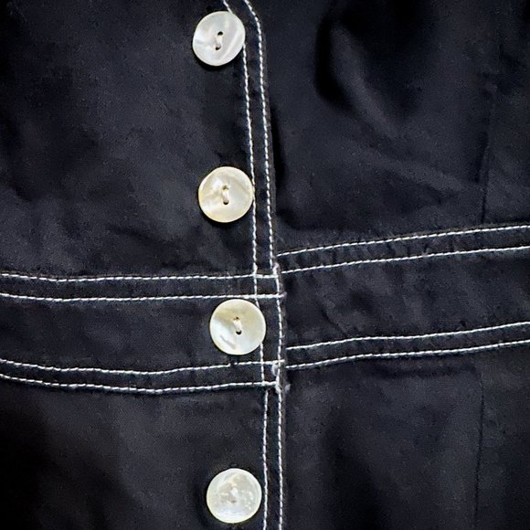 FREE PEOPLE Black London Town Overall Mini Dress Size 4 NWT - Picture 4 of 8